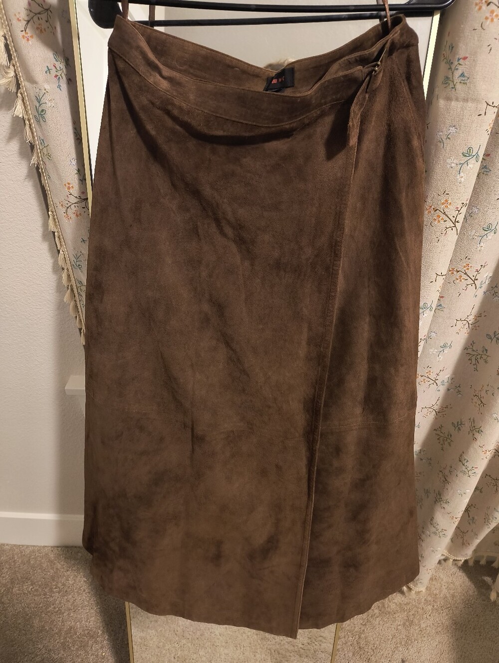 Vintage Suede Maxi Skirt
